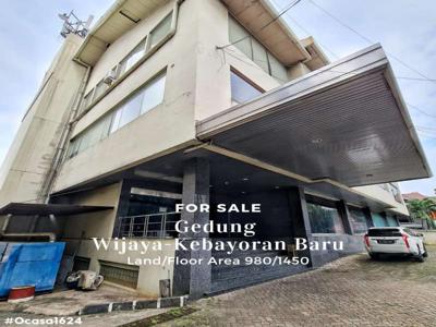 For sale gedung 4 lantai di jalan Wijaya Kebayoran baru