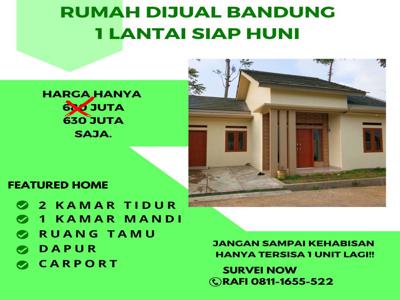 JUAL RUMAH BANDUNG SIAP HUNI 1 LANTAI DEKAT KAMPUS ADVENT