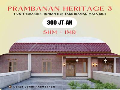 Rumah apik heritage konsep etnik modern 300 JT-an 1 unit terakhir