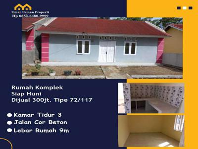 Rumah Dijual Siap Huni Komplek Fitata Tipe 72 Tanah 117m 300jt Tapakis