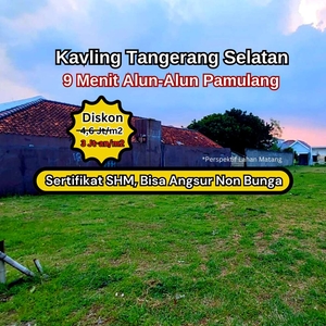 Jual Kavling SHM Area Tangerang Selatan Bisa Cash & Cicil 12x Bunga 0%