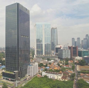 Sewa Kantor Menara Pertiwi 128 m2 Bare Mega Kuningan Jakarta Selatan