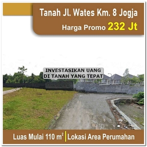 Tanah Kavling SHM Balecatur Jl, Wates Km 8, Yogyakarta
