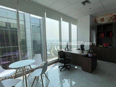 Office Space di Gold Coast, Pik, 170m², Furnished, Rp 860 Jt Thn