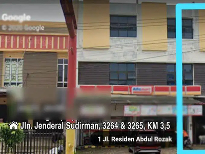 Disewakan Ruko 2,5 Lantai Lokasi Jln A.Rozak Dekat Simpang Kalidoni