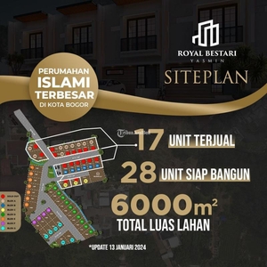 Dijual Rumah Cluster Islami Eksklusif LT72 LB70 3KT 2KM Royal Bestari Yasmin - Bogor Jawa Barat