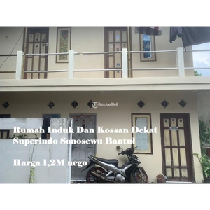 Dijual Rumah Induk Dan Kossan Dekat Superindo Sonosewu 2KT 2KM - Bantul Yogyakarta