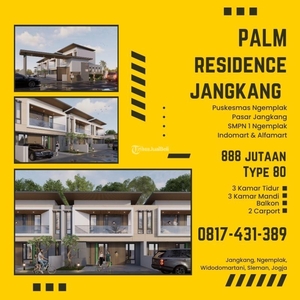 Dijual Rumah Jogja Tipe 80/88 3KT 3KM Puskesmas Ngemplak Sleman Palm Residence Jangkang - Sleman Yogyakarta