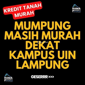 Dijual Tanah Kavling Mulai 91-122m2 Samping Perumahan Komersil Di Sukarame Bisa Kredit Syariah Tanpa Bank - Bandar Lampung
