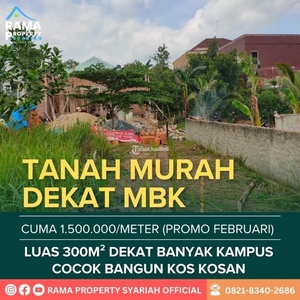 Dijual Tanah Luas 300 m2 Legalitas SHM Lokasi Strategis - Bandar Lampung