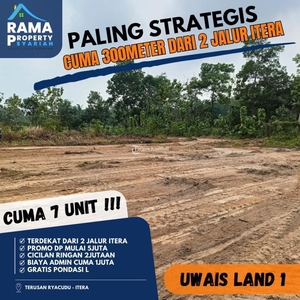 Jual Kredit Tanah Luas 155m2 SHM Dekat Dua Jalur Kampus Itera Bisa Tanpa DP Cicilan Flat - Bandar Lampung