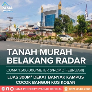 Jual Murah Tanah Kavling Luas 300m2 Tengah Kota Bandar Lampung Dekat Kampus Teknokrat Dan Mall Boemi Kedaro - Lampung Barat