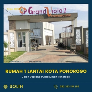 Jual Rumah Baru 2 Lantai Tipe 66 di Grand Viola Town House - Ponorogo Jawa Timur