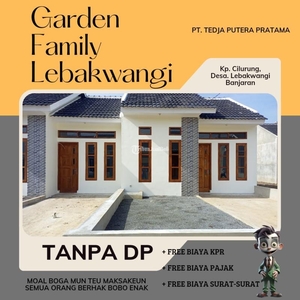 Jual Rumah Baru Bisa Kredit Tanpa DP di Garden Family Lebak Wangi - Bandung Jawa Barat