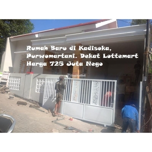 Jual Rumah Baru di Kadisoka, Purwomartani. Dekat Lottemart - Sleman Yogyakarta