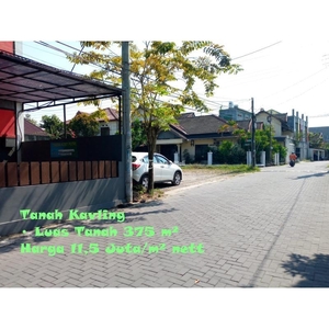 Jual Tanah Kavling Luas 375 m2 Area Istimewa Dalam Ringroad di Pogung Baru Dekat UGM - Sleman Yogyakarta