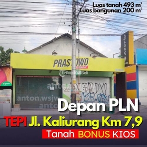 Jual Tanah Murah Luas 493 m2 Jl Kaliurang Km 79 T Bonus Kios Tepi - Sleman Yogyakarta