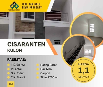 Dijual Cepat Rumah 2 Lantai Siap Huni Di Cisaranten Kulon Arcamanik