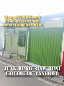 Jual Cepat Rumah Ruko 1 Lantai