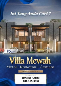 Jual Villa Mewah Di Komplek Cemara Park Palace Jalan Pendidikan-metal