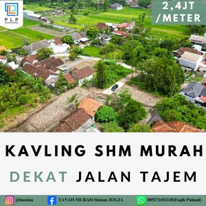 Kavling Shm Murah Dekat Jalan Tajem Harga Mulai 2400meter