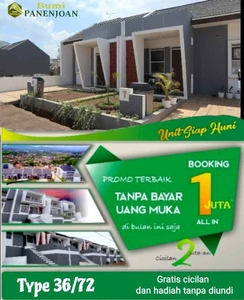 Rumah Komersil Tanpa Dp Hanya Booking 1 Juta All In Di Bumi Panenjoan