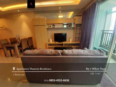 Dijual Apartement Thamrin Residence 2BR+1 Full Furnished Unit Premiere