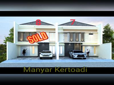 Dijual Rumah Baru Gress On Progress di Manyar Kertoadi Surabaya Timur