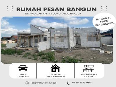 Dijual Rumah Full Furnished Kitchen Set Cantik Lokasi Jln Palagan