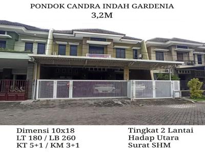 Dijual Rumah Pondok Candra Indah Gardenia Sidoarjo 3.2M SHM Siap Huni