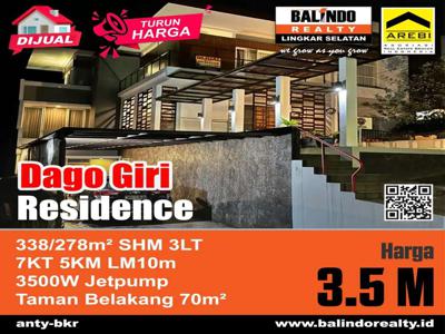 Dijual Rumah View Bagus Di Dago Giri Residence