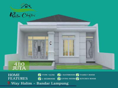 Rumah Cluster Lokasi Super Strategis Di Way Halim Bandar Lampung