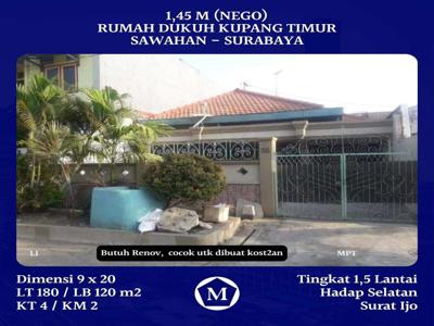 Rumah Dukuh Kupang Timur Cocok Utk Buat kost Dkt Mayjen Sungkono