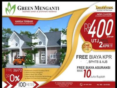 Rumah Green Menganti Hulaan Gresik Surabaya Tanpa DP Nol Free Biaya