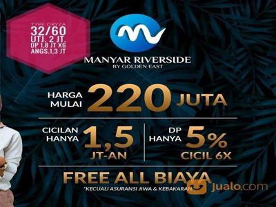 Rumah murah Manyar Gresik Manyar Riverside Free Biaya