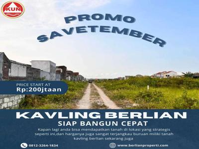 Ambil kesempatannya Sekarang Tanah kavling berlian special Savetember