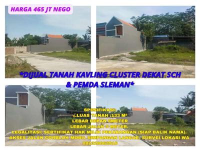 Dijual tanah kavling cluster dekat sch&pemda sleman