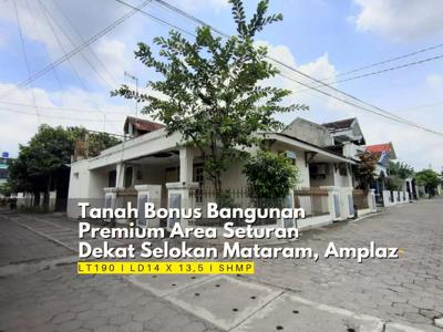 TANAH BONUS BANGUNAN SETURAN DEKAT JL.WAHID HASYIM, UGM, GEJAYAN, UNY