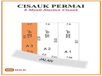 Tanah Kavling Murah, Hanya 5 Menit Dari Green Leaf cisauk Terima SHM