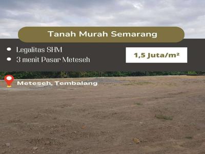 Tanah Murah SHM di Meteseh Tembalang 3 menit Pasar Mijen