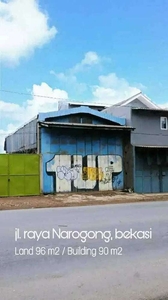 Bangunan Workshop di Jl.Raya Narogong, Bekasi