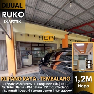 Dijual Ruko di jl Klipang Raya Tembalang Semarang