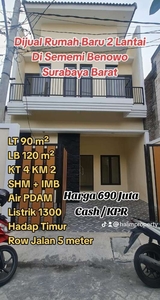 Dijual Rumah Baru Di Sememi Benowo Surabaya