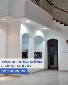 Dijual Rumah Jln Rawa Simprug Kebayoran Lama Jakarta Selatan