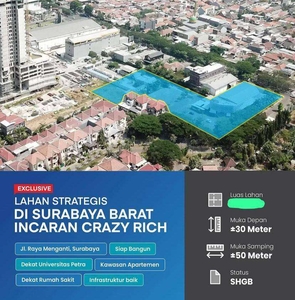Dijual Tanah Raya Menganti Wiyung Surabaya Barat