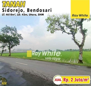 Dijual Tanah Sidorejo, Bendosari