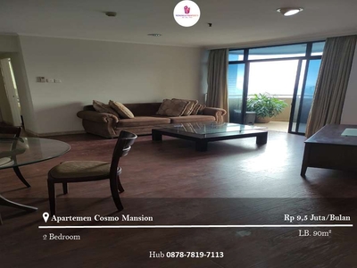 Disewakan Apartement Cosmo Mansion 2BR Full Furnished Lantai Sedang