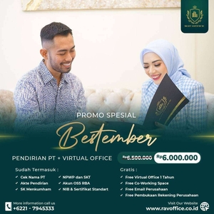 DISKON AKHIR TAHUN! !PENDIRIAN PT/CV FREE Virtual Office