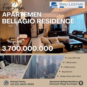 [ FOR SALE ] APARTEMEN BELLAGIO RESIDENCE