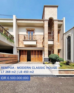 For Sale Rumah Baru Modern Classic Di Rempoa Tangerang Selatan